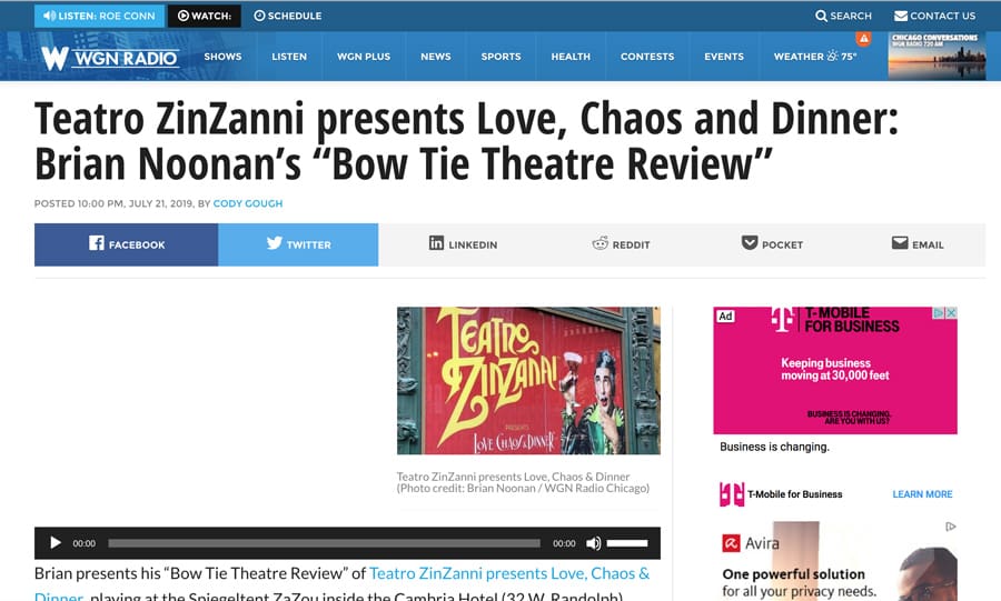 News | Teatro ZinZanni - Chicago