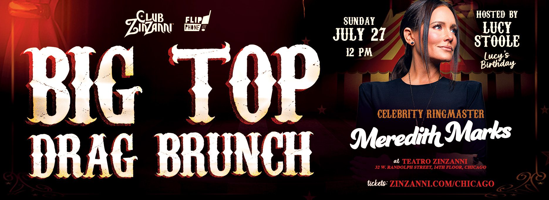 Big Top Drag Brunch starring Nymphia Wind