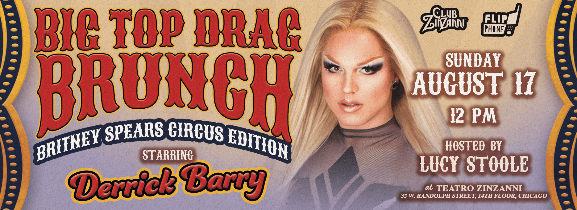 Big Top Drag Brunch starring Nymphia Wind